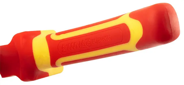 Düz uzun burunlu pense 180 mm, 1000V, CrV, parlatılmış