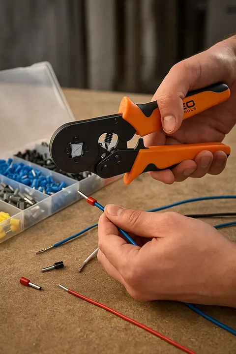 Sıkıştırma pensesi 205 mm + 1200 hülse