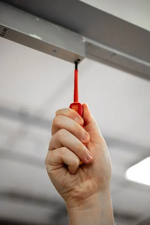 1000V artı-eksi tornavida, SL/PZ1 x 80 mm
