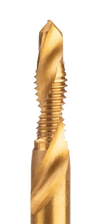 HSS TiN dişli matkap ucu, M6 x 1 mm, Hex