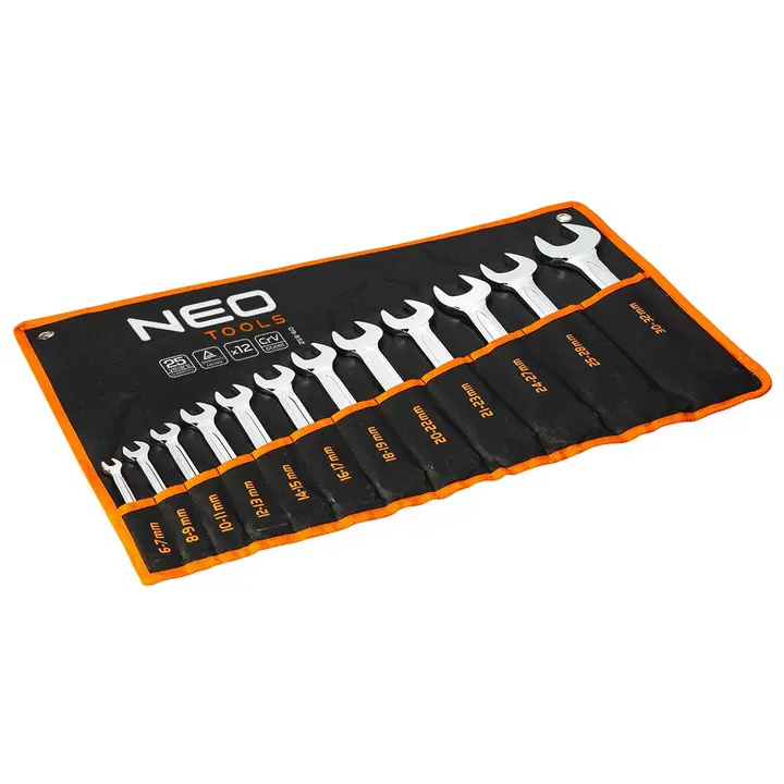 Çift ağızlı anahtarlar 6-32 mm, 12 parçalık set