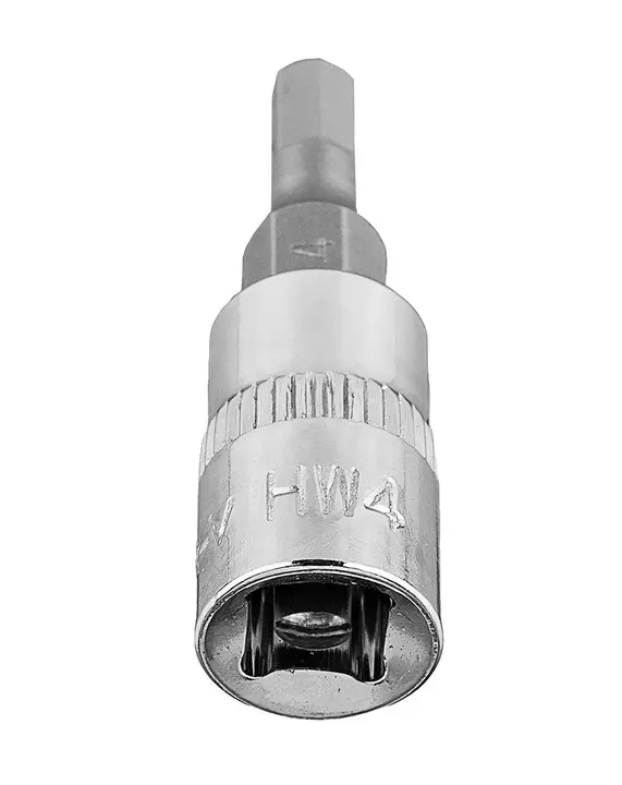 1/4 lokma üzerinde H4 altıgen uç, kısa, 37 mm