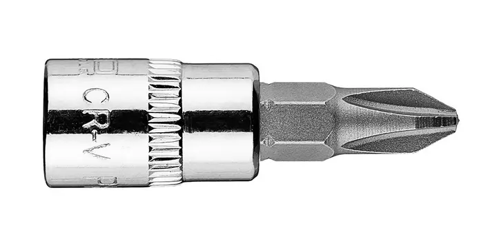 1/4 lokma üzerinde PH2 tornavida ucu, kısa, 37 mm