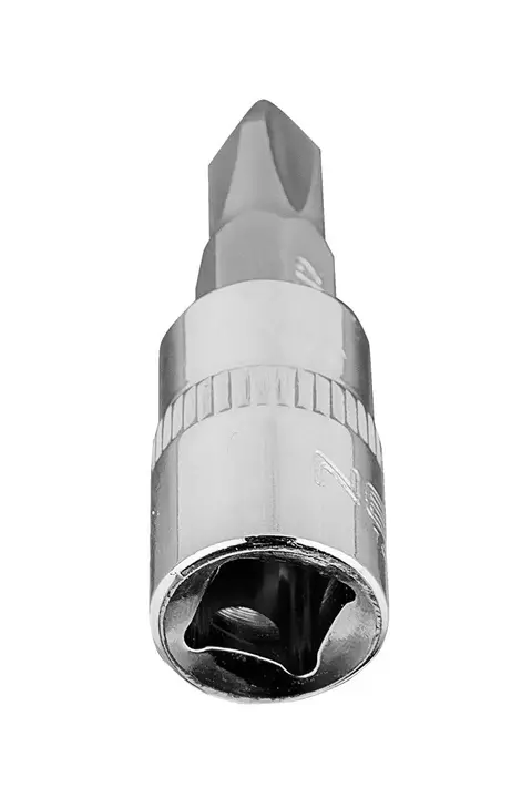 1/4 lokma üzerinde PH2 tornavida ucu, kısa, 37 mm