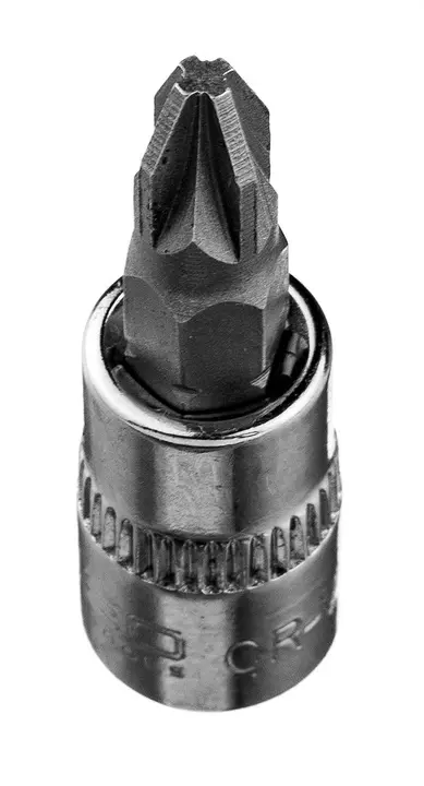 1/4 lokma üzerinde PZ2 tornavida ucu, kısa, 37 mm