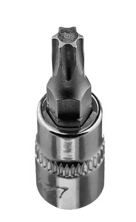 Torx TX27 1/4 lokma üzerine uç, kısa, 37 mm