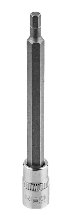 1/4 lokma üzerinde H4 altıgen uç, uzun, 87 mm