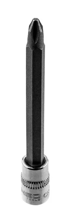 1/4 lokma üzerinde PH2 tornavida ucu, uzun, 87 mm
