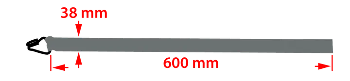 Cırcırlı bağlama kayışı 38 mm x 6 m, 2000 kg dayanımlı PES