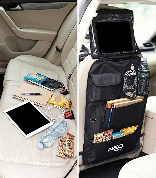 Arka koltuk tablet organizatörü