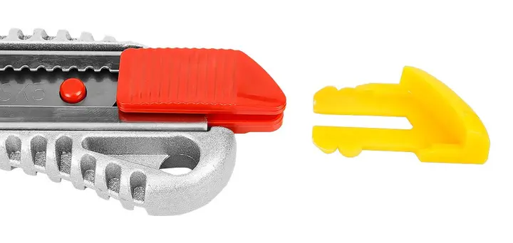 Kırılabilir bıçaklı maket bıçağı 18 mm, metal kızak