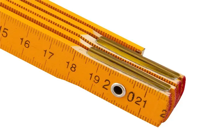 Katlanır ahşap metre 1 m, sarı