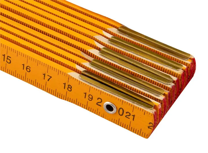 Katlanır ahşap metre 2 m, sarı