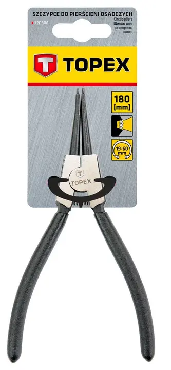 Seger (circlip) pensesi 180 mm, dış, düz