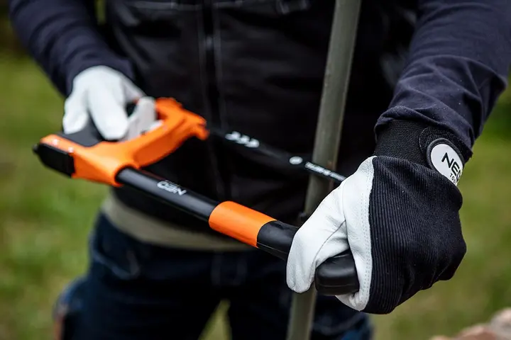 Ağır hizmet tipi çerçeveli testere 300 mm, bıçak yuvalı, alüminyum, çift bileşenli sap