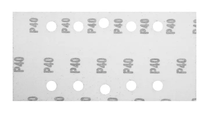 Cırt bantlı zımpara kağıdı 115 x 230 mm, P40, 5 adet, 10 delikli