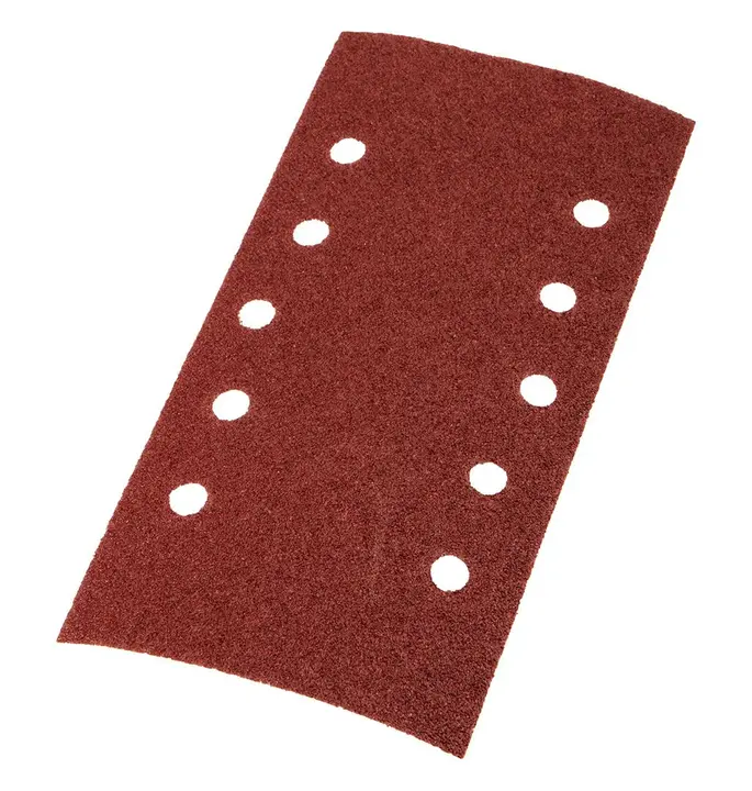 Cırt bantlı zımpara kağıdı 115 x 230 mm, P60, 5 adet, 10 delikli