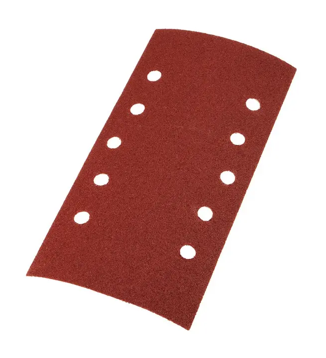 Cırt bantlı zımpara kağıdı 115 x 230 mm, P100, 5 adet, 10 delikli