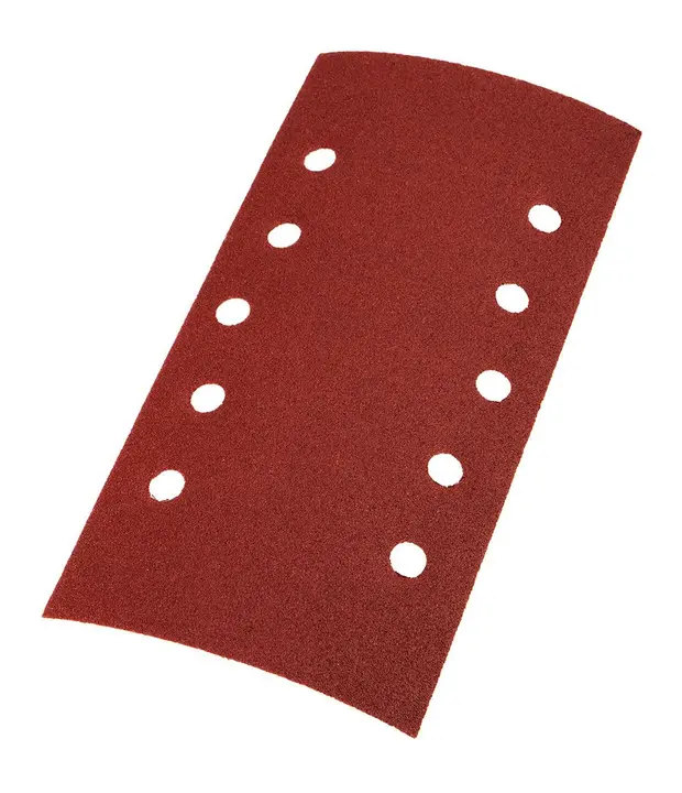 Cırt bantlı zımpara kağıdı 115 x 230 mm, P120, 5 adet, 10 delikli