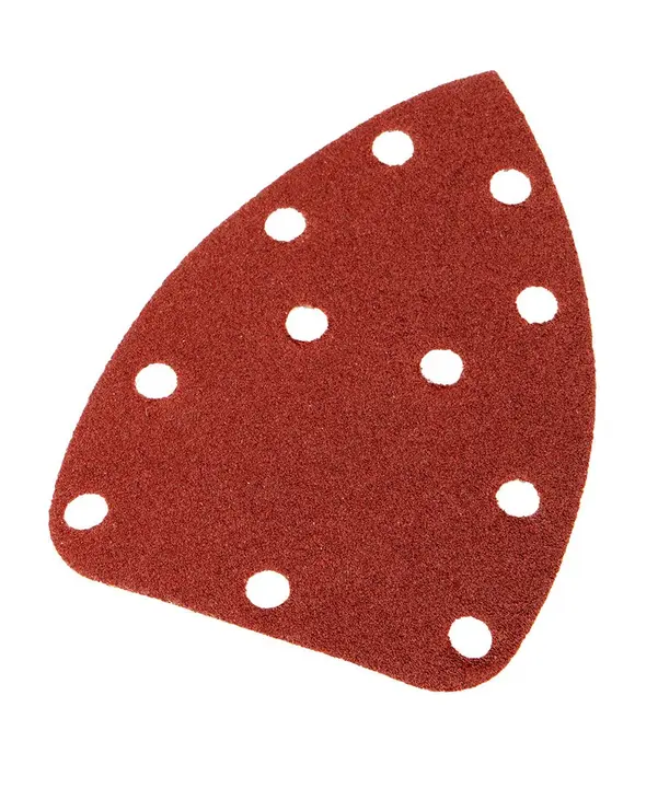 Cırt bantlı zımpara yaprağı, ütü tipi 80 x 140 mm, P80, 5 adet, 59G336 için 11 delikli