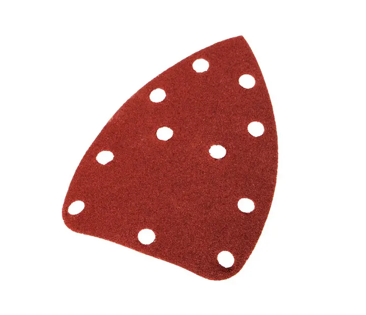 Cırt bantlı zımpara yaprağı, ütü tipi 80 x 140 mm, P120, 5 adet, 59G336 için 11 delikli