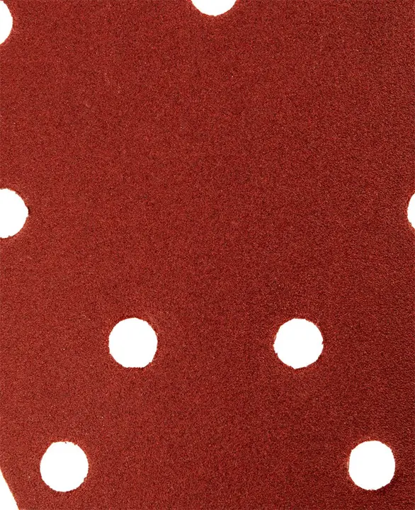 Cırt bantlı zımpara yaprağı, ütü tipi 80 x 140 mm, P180, 5 adet, 59G336 için 11 delikli