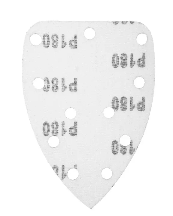 Cırt bantlı zımpara yaprağı, ütü tipi 80 x 140 mm, P180, 5 adet, 59G336 için 11 delikli