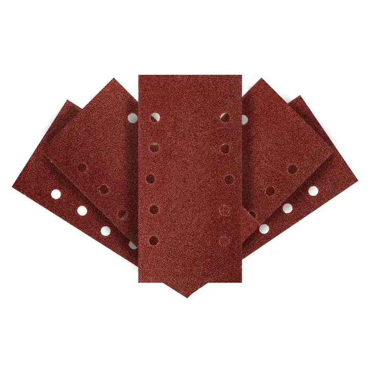 Zımpara kağıdı, cırt bantlı 115 x 230 mm, K40, 5 adet, delikli