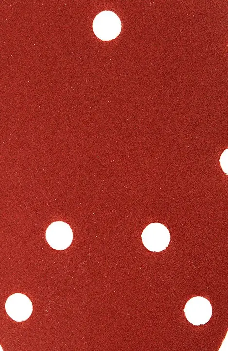 Delta zımpara kağıdı, cırt bantlı 140 x 140 x 80 mm, K240, 5 adet, delikli