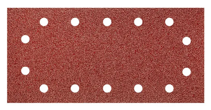 Cırt bantlı zımpara kağıdı 115 x 230 mm, P180, 5 adet, 14 delikli