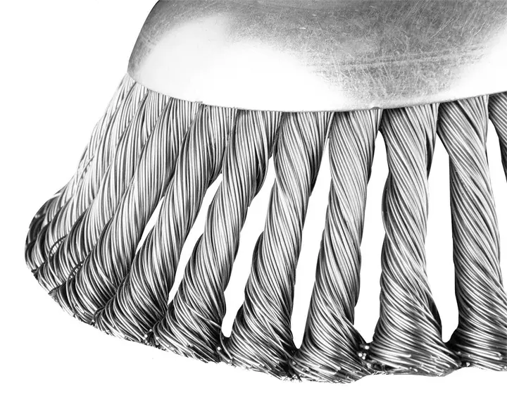 Motorlu tırpan için çelik tel fırça 150 x 25.4 mm, sert