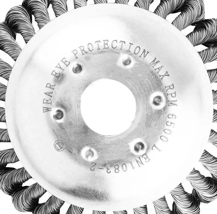 Motorlu tırpan için çelik tel fırça 150 x 25.4 mm, sert