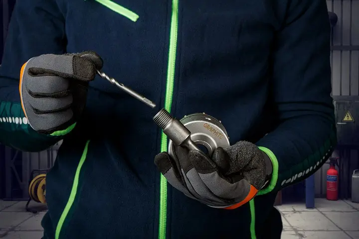 HEX delik açma testeresi adaptörü ve kılavuz matkap ucu M22 200 mm