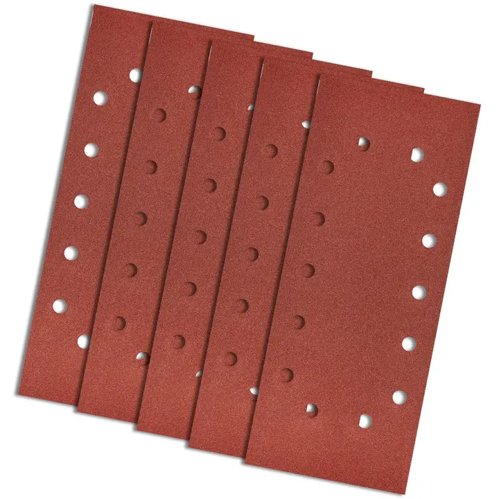 Zımpara kağıdı 115 x 280 mm, K240, 5 adet, delikli