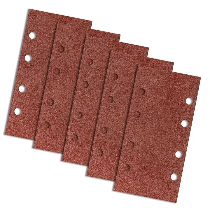 Zımpara kağıdı, cırt bantlı 93 x 185 mm, K60, 5 adet, delikli