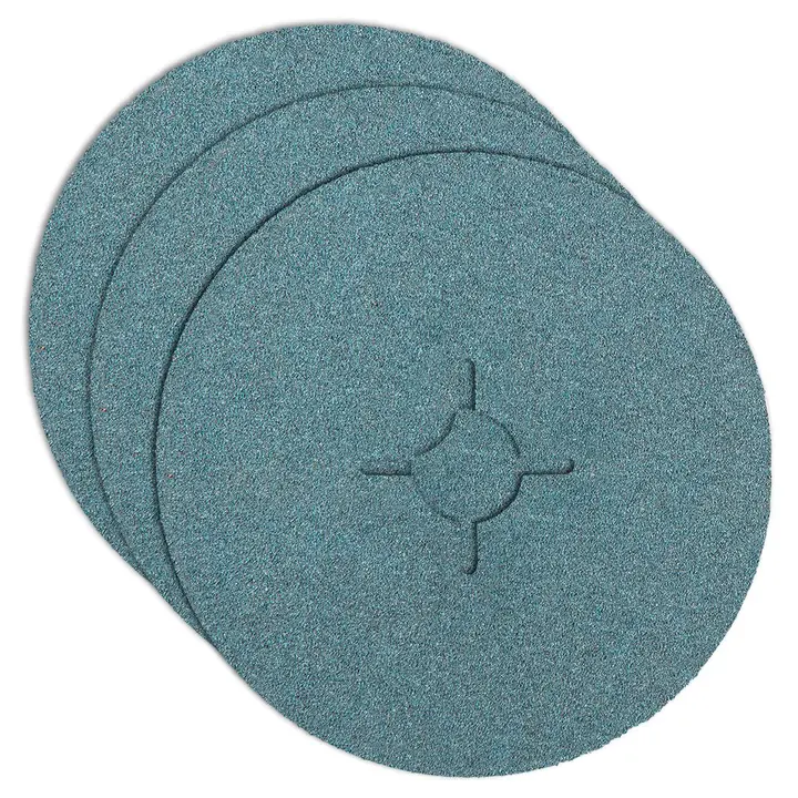 Fiber zımpara diski 125 mm, K100, 3 adet, zirkonyum