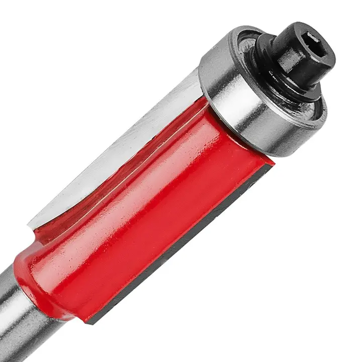 Alt rulmanlı düz freze ucu, uzun, TCT, 13 x 50 mm, şaft 8 mm
