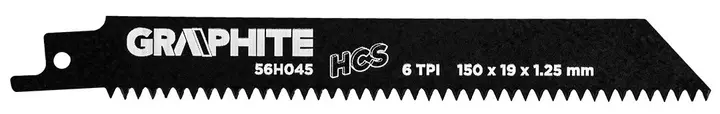 Tilki kuyruğu testere bıçağı, HCS, 150 x 19 x 1.25 mm, 6 TPI, set