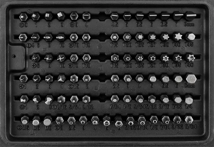 Manyetik tutuculu 25 mm uç seti