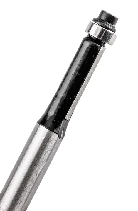 Ahşap için rulmanlı düz freze ucu, widia, 8 x 19 mm, sap 8 mm
