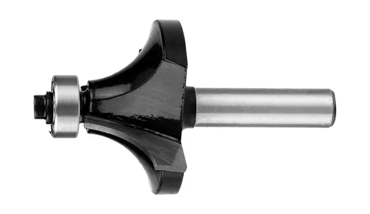 Ahşap için rulmanlı dekoratif freze ucu, widia, 38.1 x 19mm, sap 8 mm