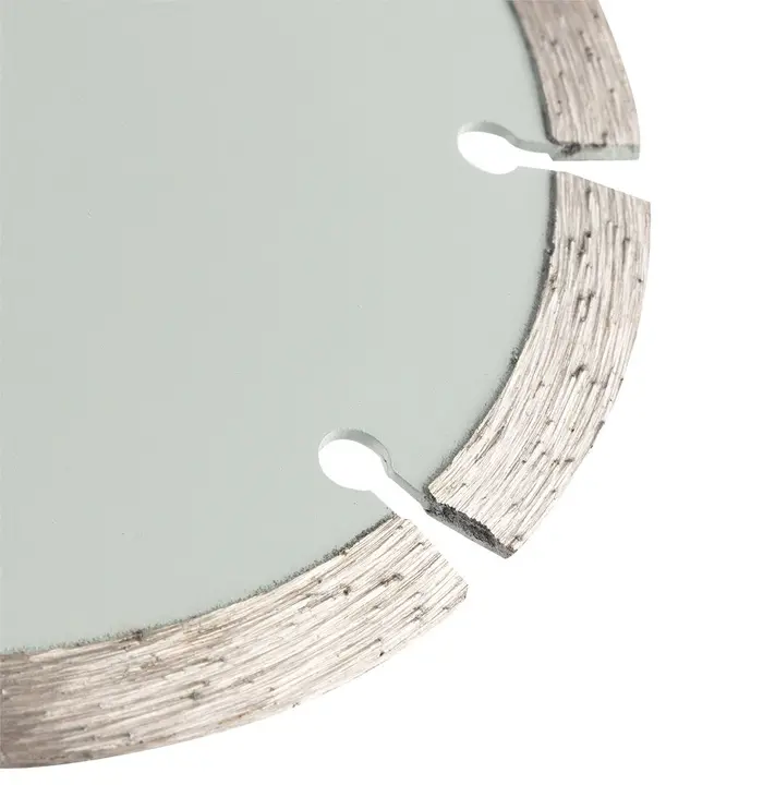 Segmentli elmas kesme diski, 125 x 22.2 mm, kuru