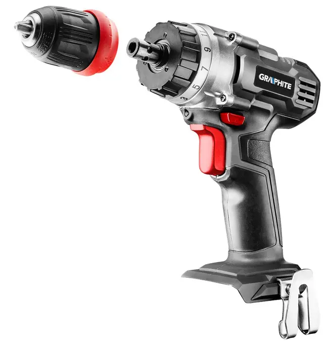 Akülü matkap Energy+ 18V, Li-Ion, 10 mm anahtarsız hızlı mandren, akü hariç