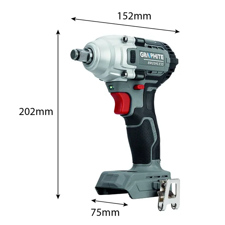 Kömürsüz darbeli somun sıkma makinesi 18V, 330Nm, ½, Energy+, akü hariç