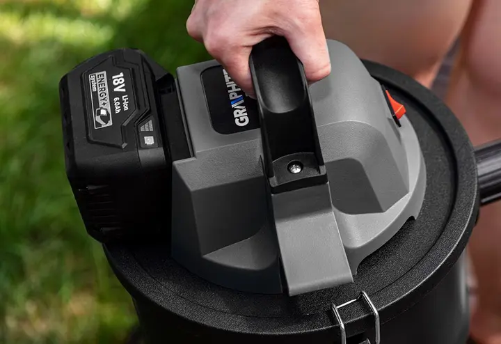 Akülü kül süpürgesi Energy+ 18V Li-Ion, 15L hazne, akü hariç