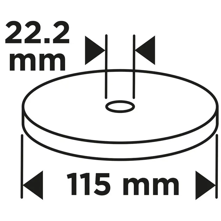 Flap disk 115 x 22.2 mm, P