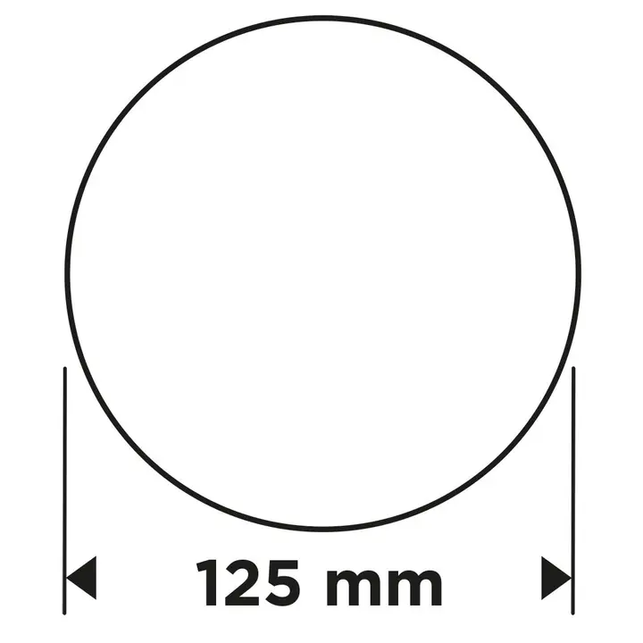 Cırt bantlı zımpara diskleri 125 mm, P60, 5 adet, deliksiz