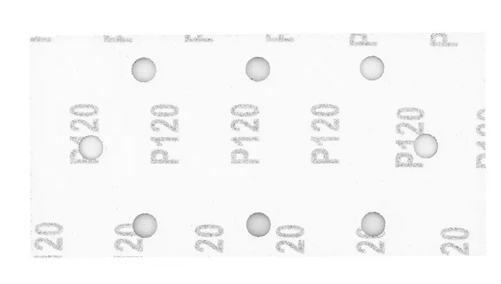 Zımpara kağıdı, cırt bantlı 93 x 185 mm, P120, 5 adet, 8 delikli
