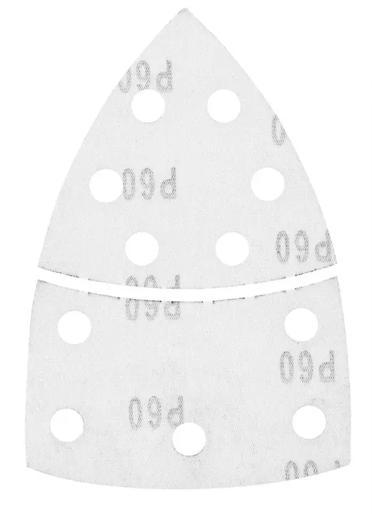Zımpara kağıdı, cırt bantlı, iron 102 x 152 mm, P60, 5 adet, 11 delikli