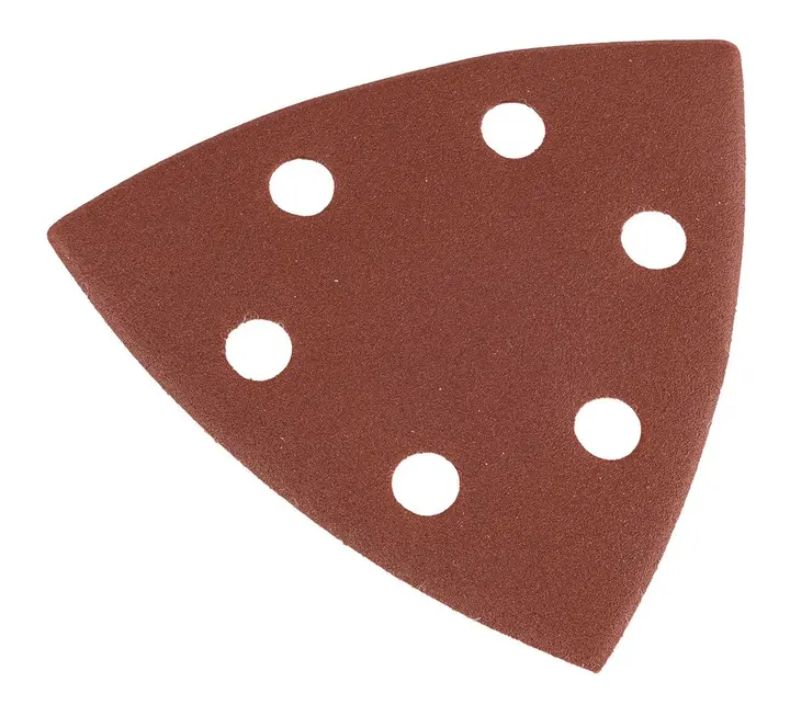 Zımpara kağıdı, cırt bantlı, iron 93 x 93 mm, P80, 5 adet, 6 delikli